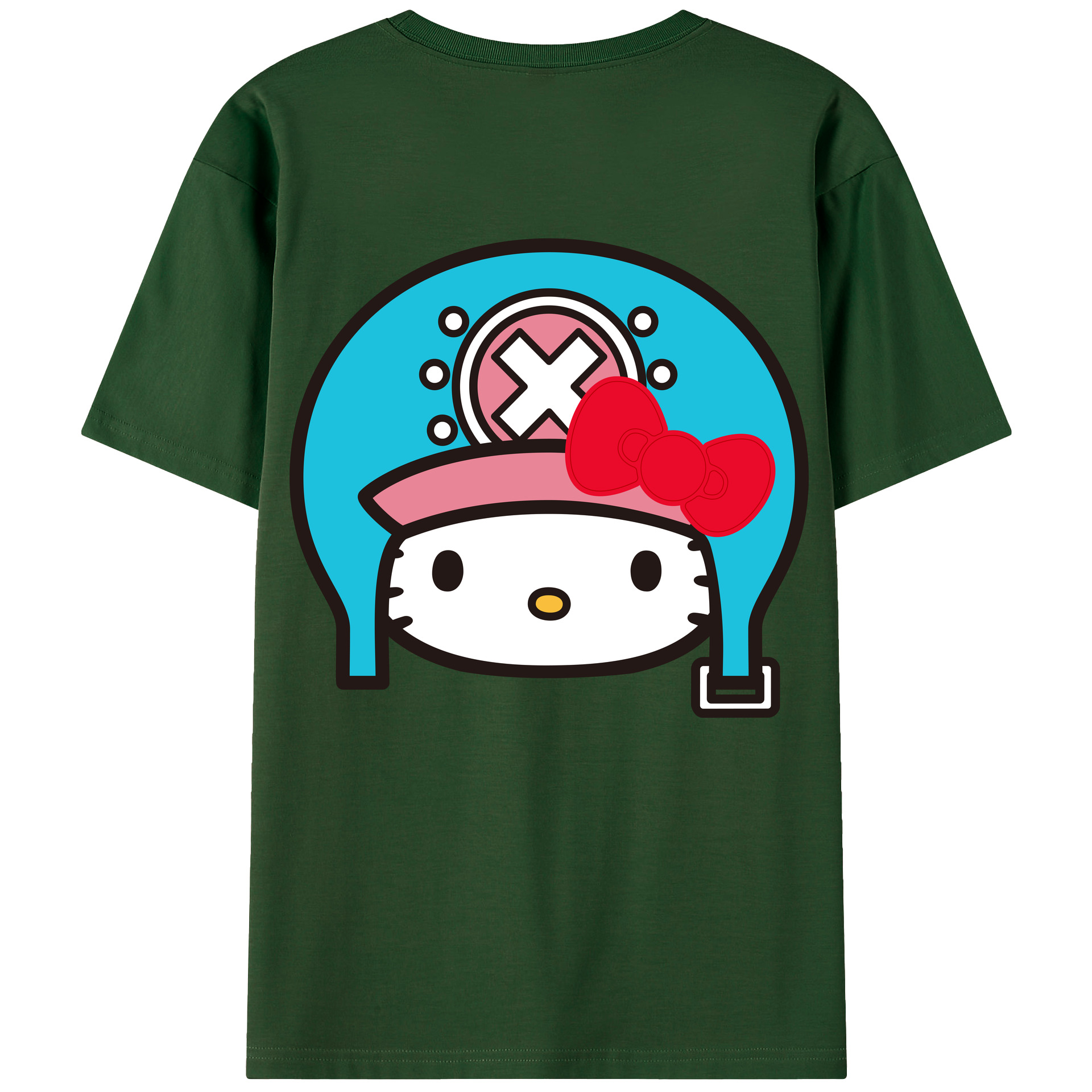（画像用） Hello Kitty ハローキティ 綿100％半袖Tシャツ（背面プリント）